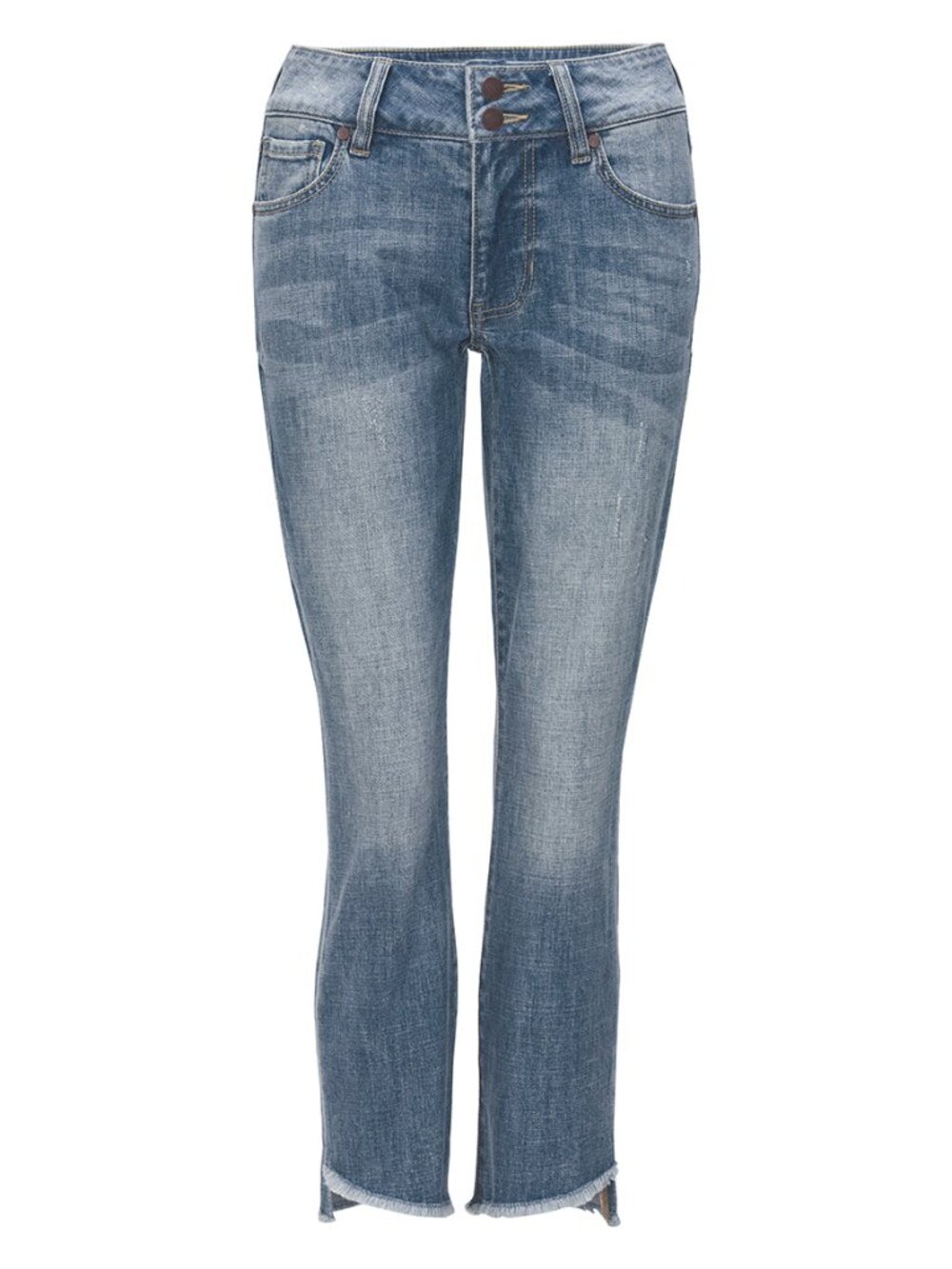 Cabi High-Low Crop Jeans #6070  Size 6
